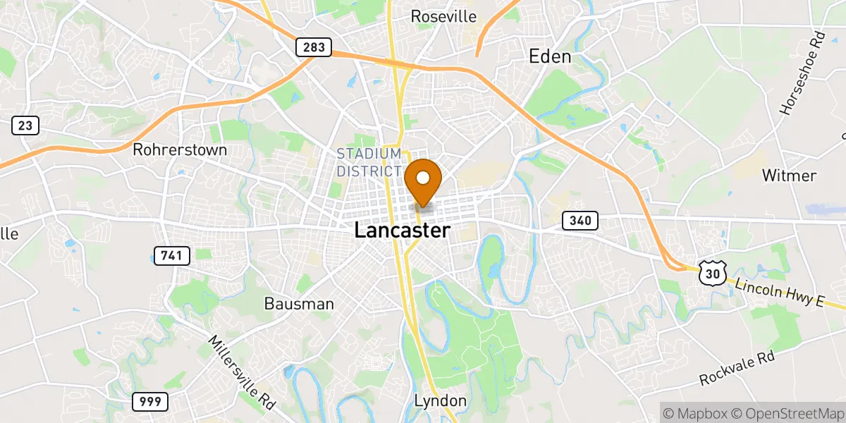 neighborhood map neighborhood map in Lancaster, PA