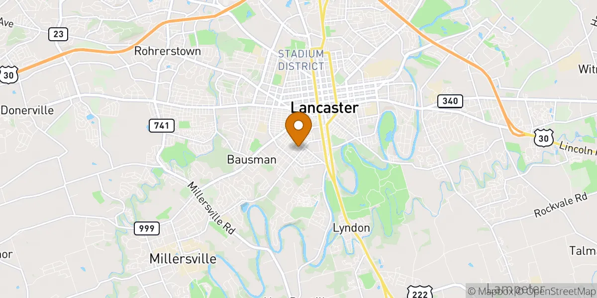 neighborhood map neighborhood map in Lancaster, PA